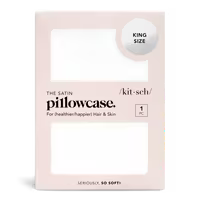 Satin king pillowcase - Ivory Regular
