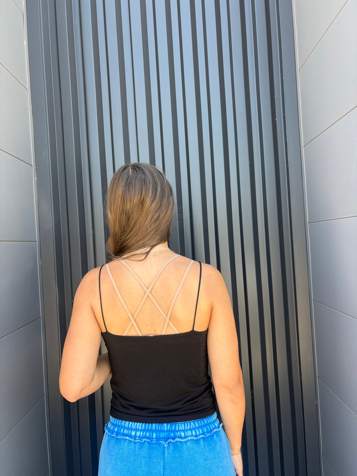 Black Cropped Cami