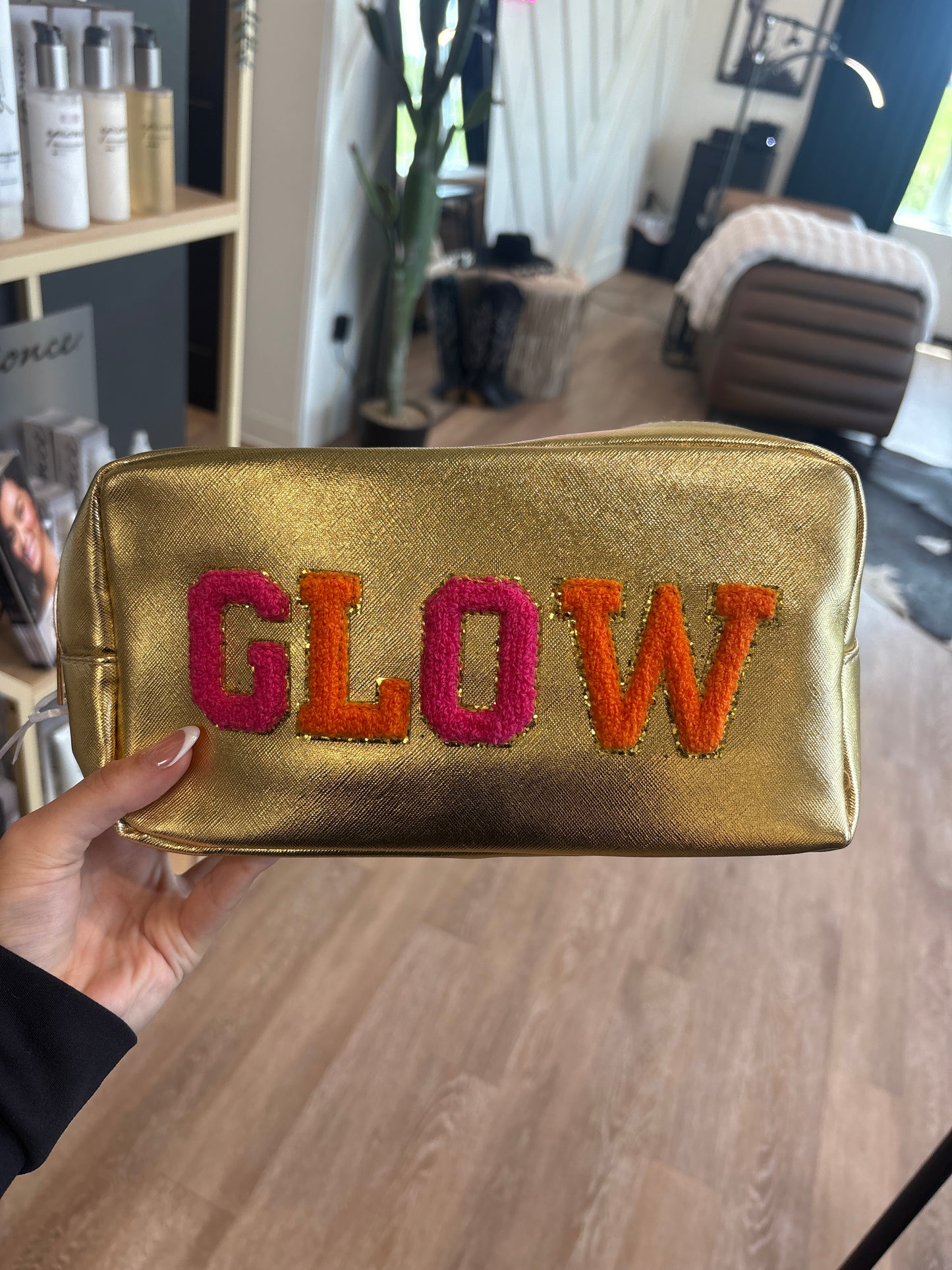 Glow Metallic Cosmetic Bag