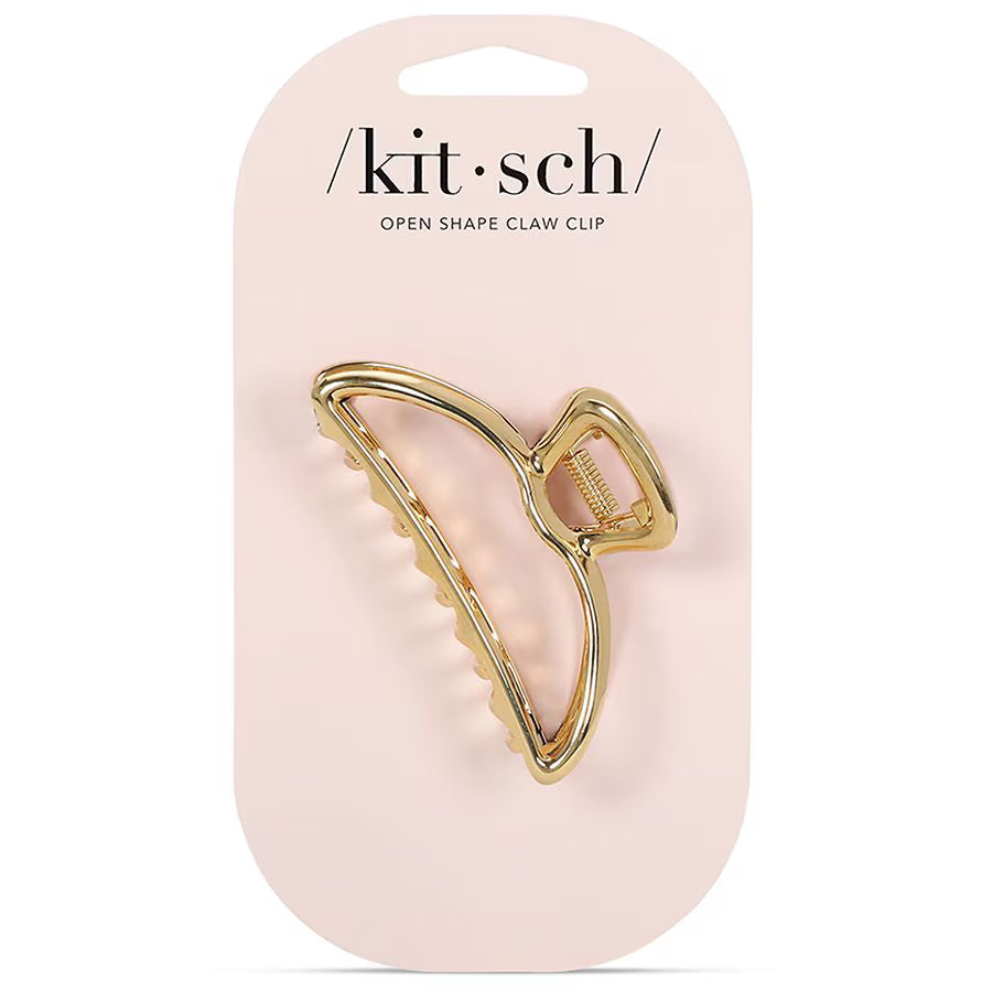 Open Shape Claw Clip - Gold Regular
