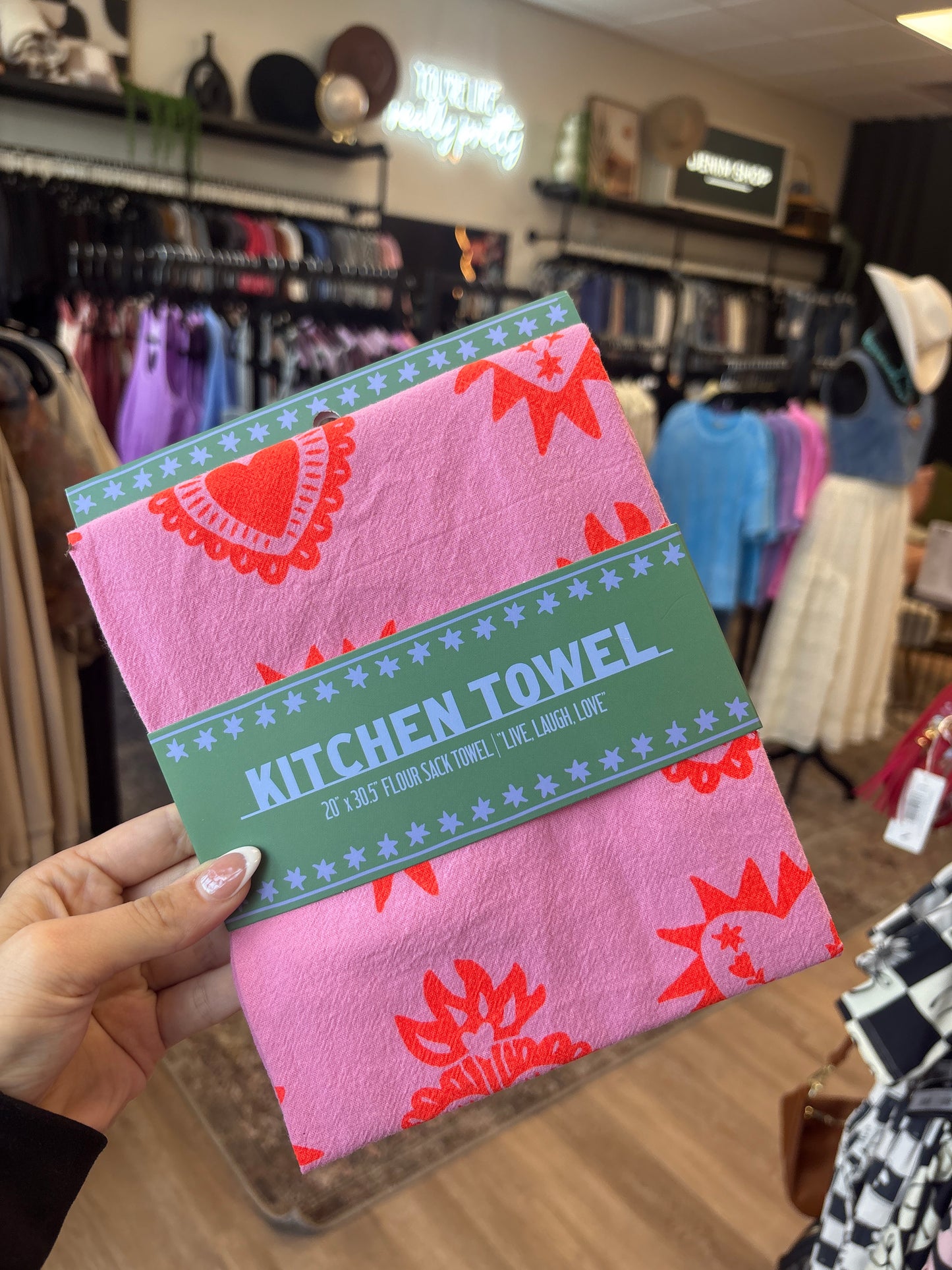 Kitchen towel - Live, Laugh, Love