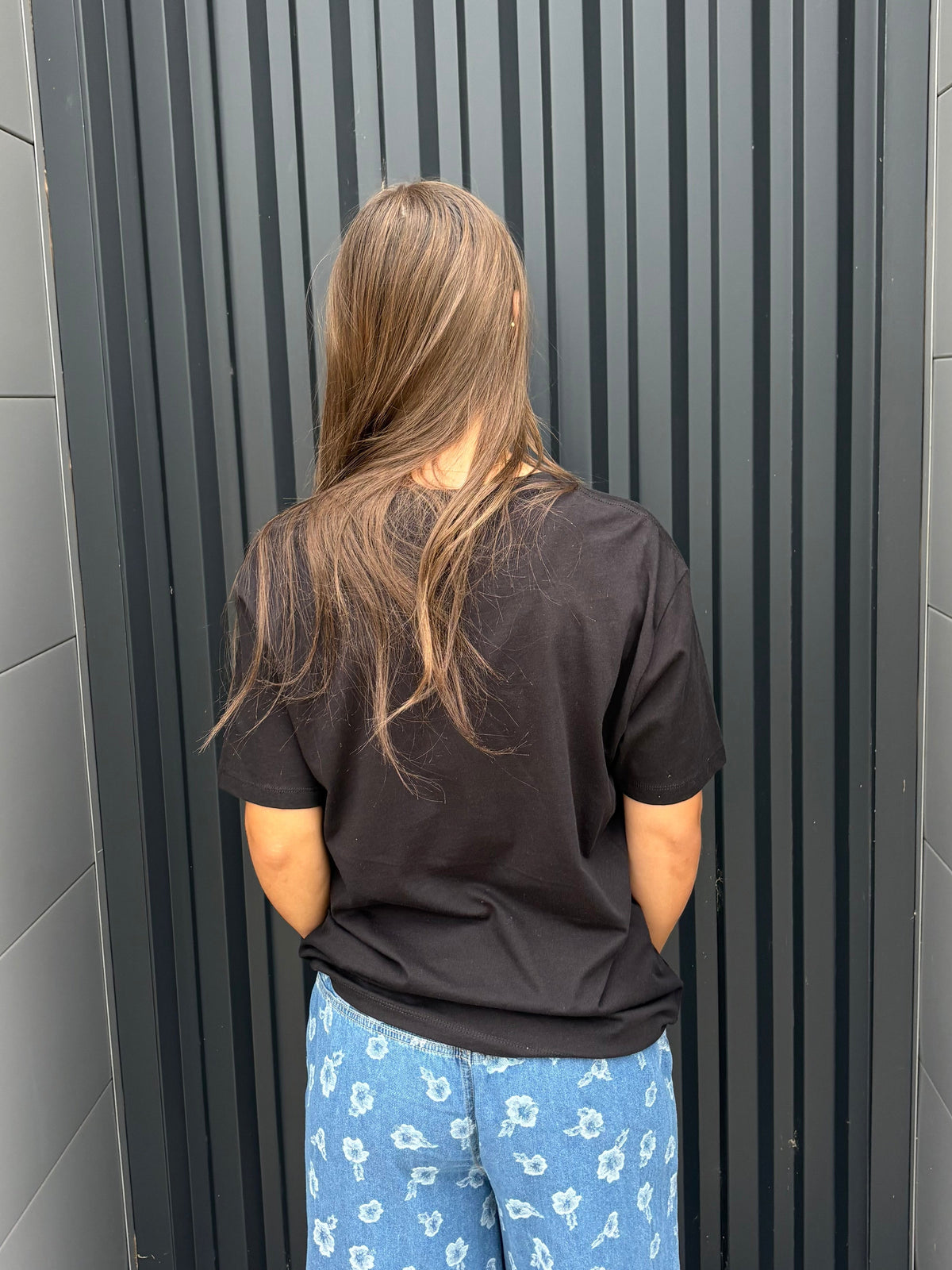 Flower Denim Ruffle Jeans