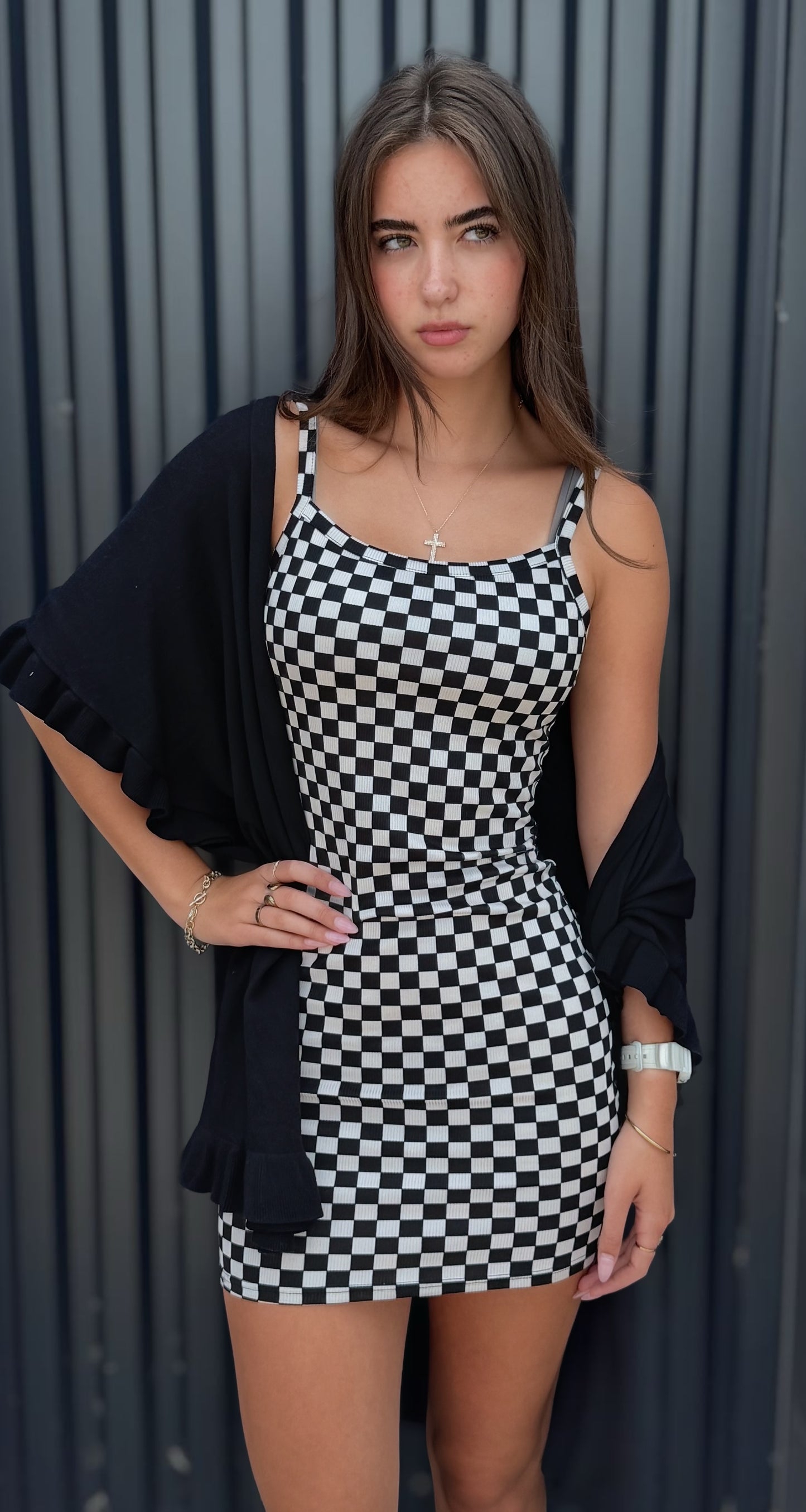 Black Short Sleeve Ruffle Cardigan