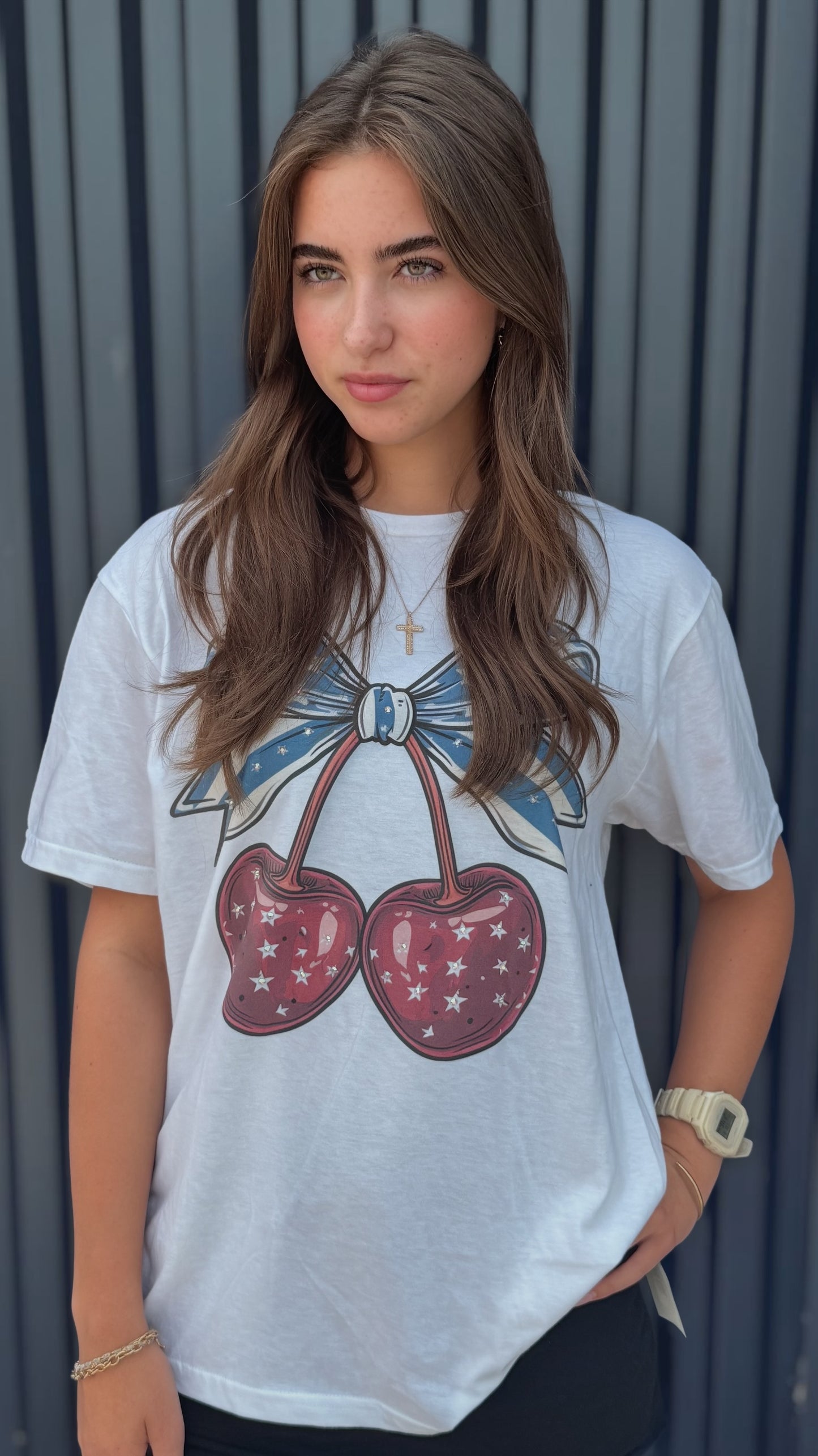 American Cherry Bling T-Shirt