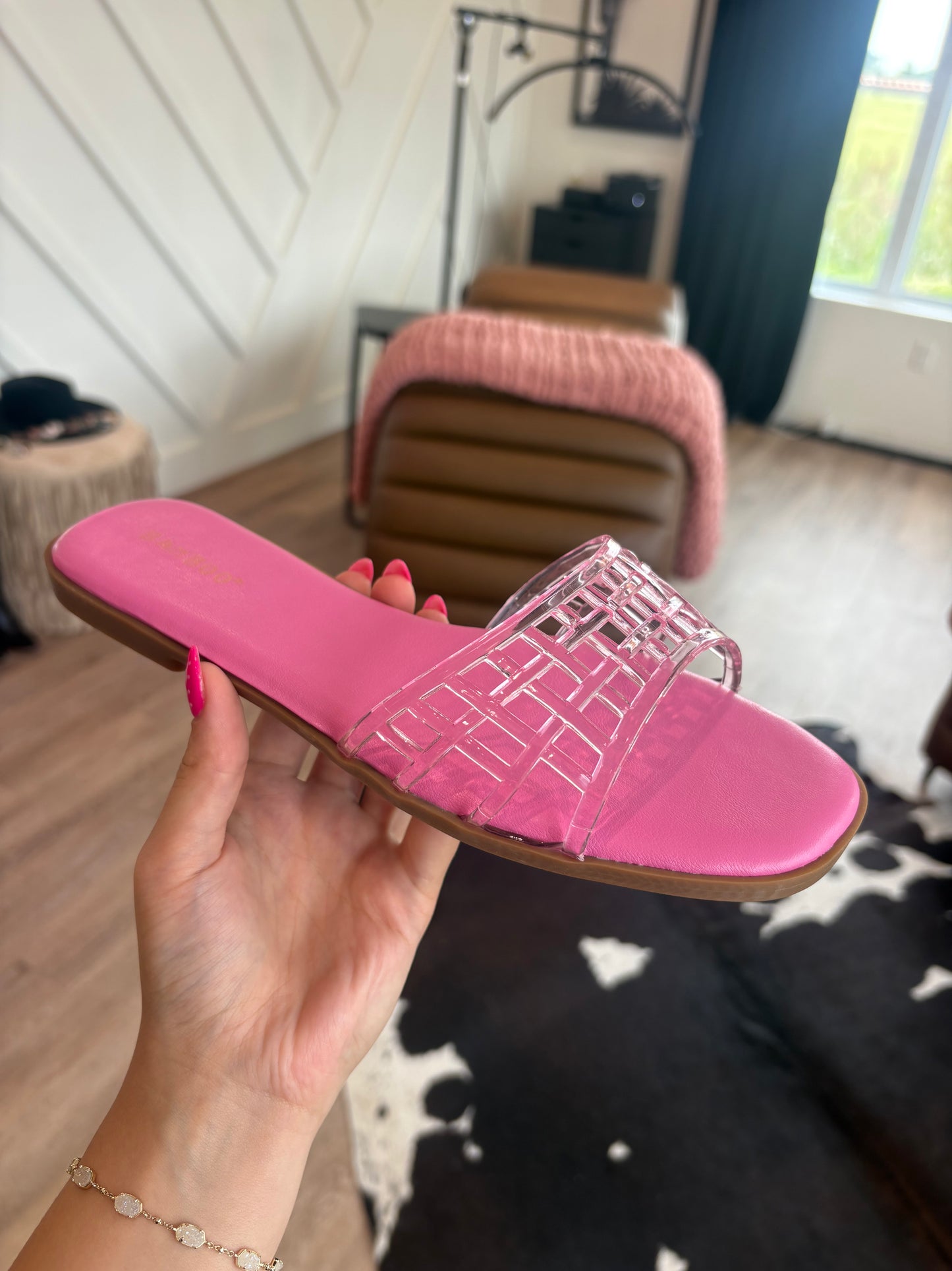 Pink Jelly Sandals