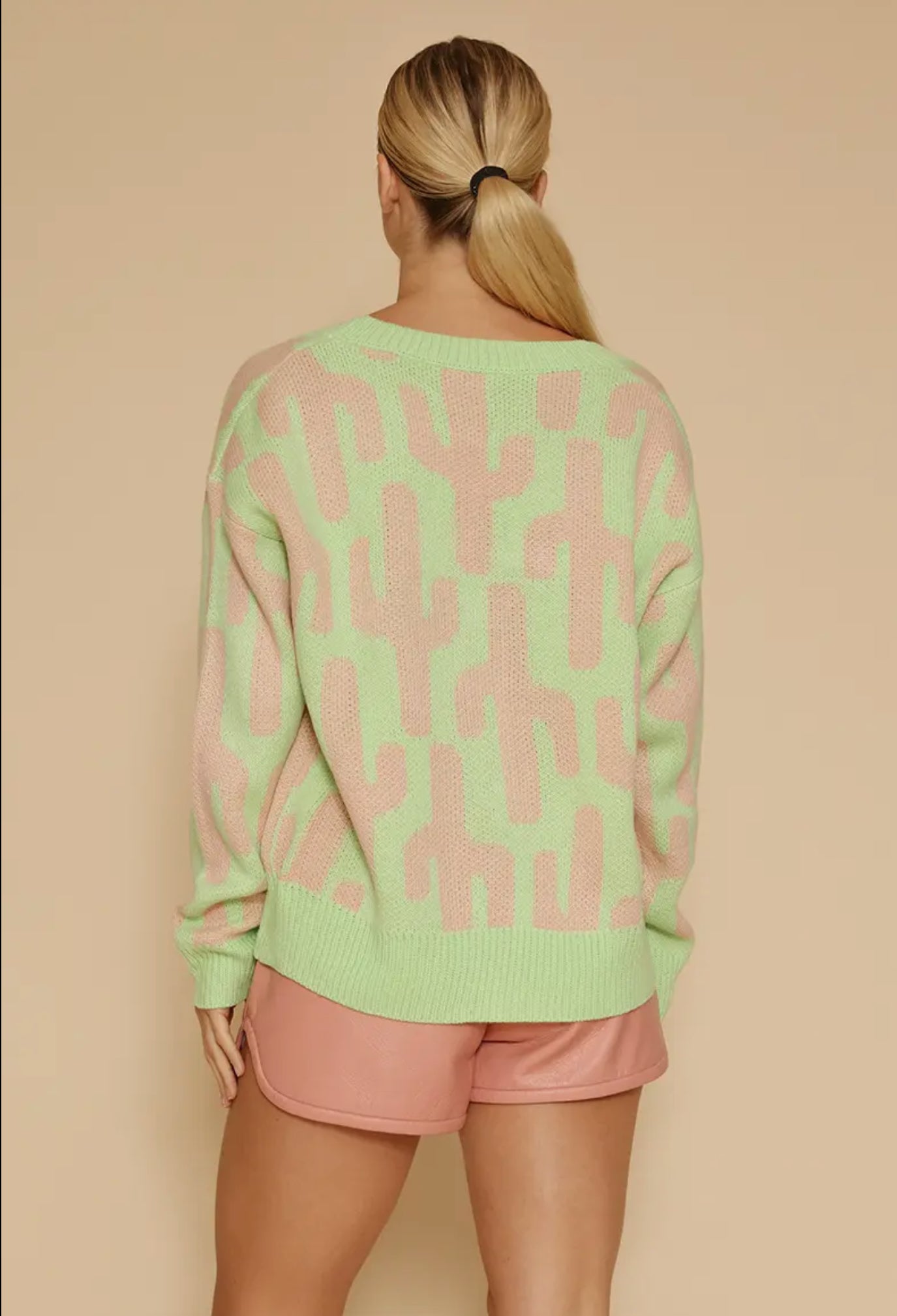 Neon Cactus Sweater