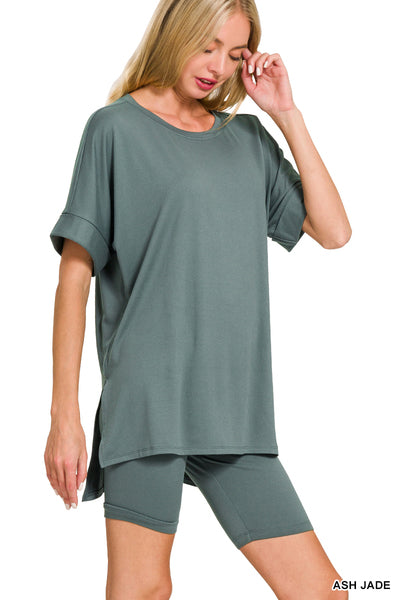 Ash Jade Biker Short Set