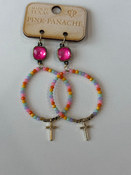 Candy Color Cross Hoops