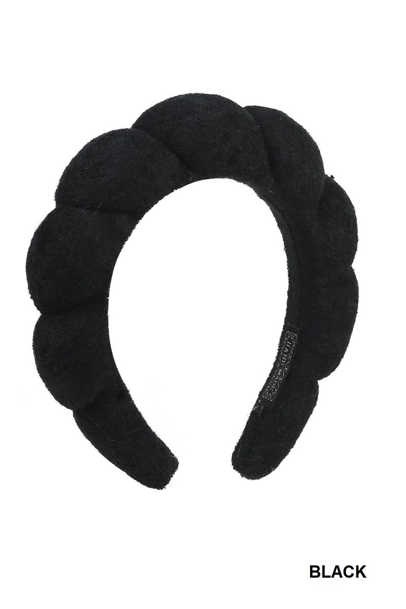 Black Spa Terry Towel Headband