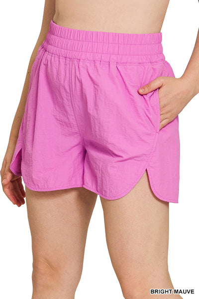 Smocked Waistband Running Shorts (multiple colors)