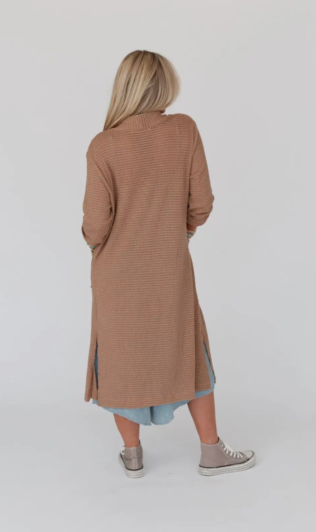 Waffle Knit Cardigan