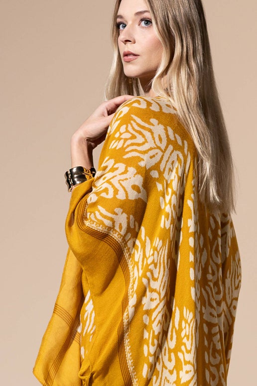 Mustard Kimono with Sleeves