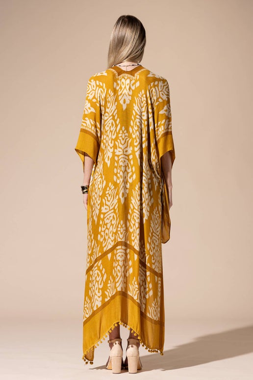 Mustard Kimono with Sleeves