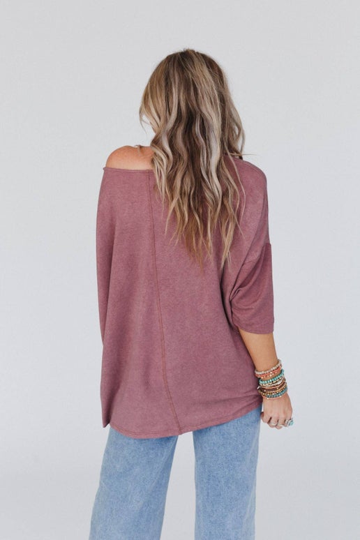 Mauve Oversized Tee
