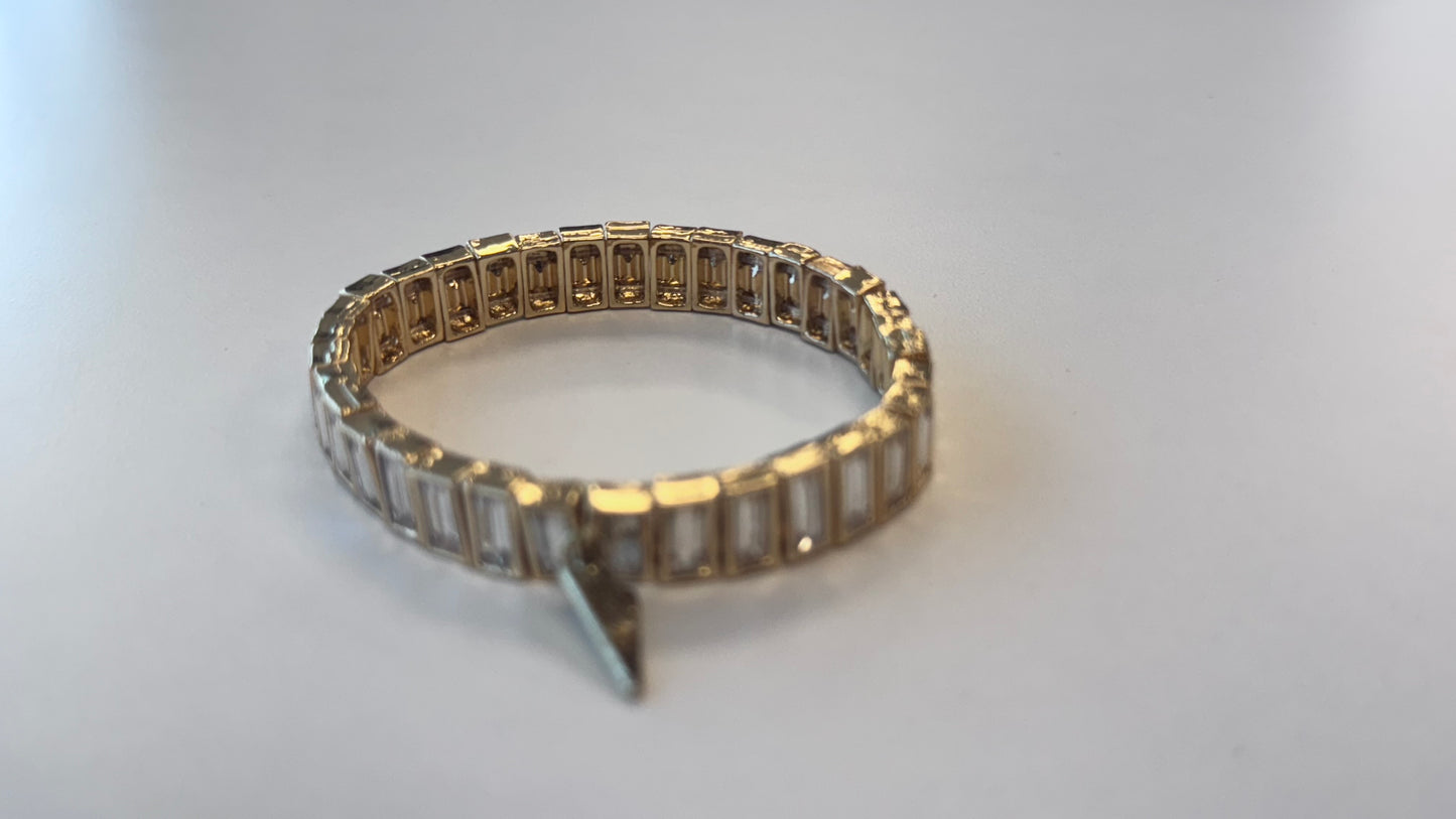 Gold Plated Square linked bracelets