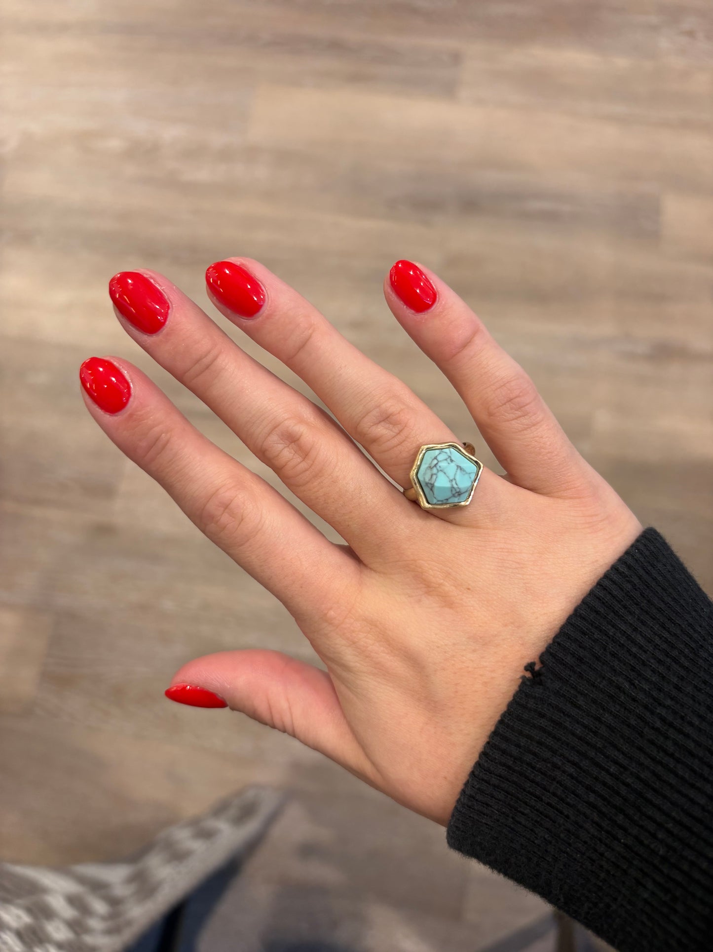 Semi precious stone ring
