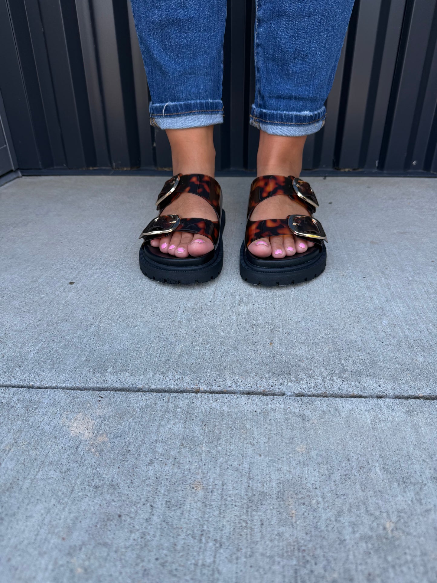 Tortoise Jelly Sandals