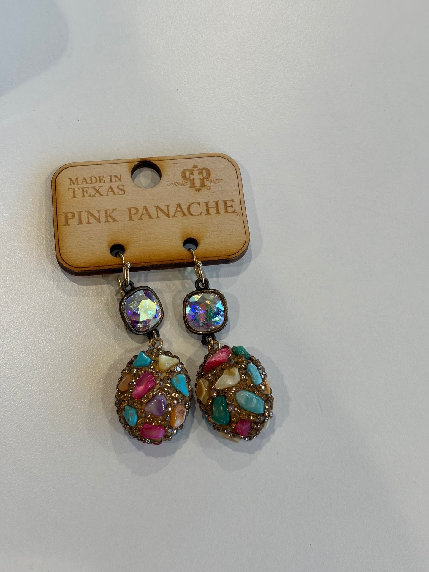 Dangling Oval Earrings