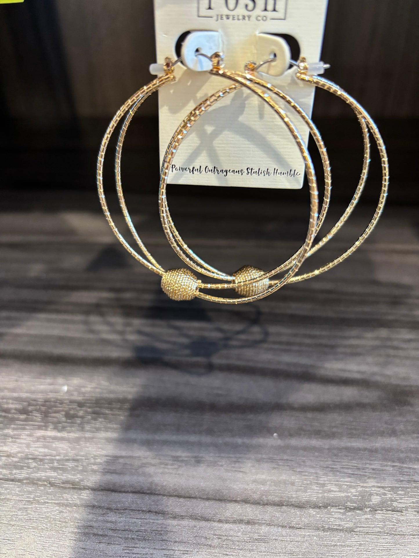 Gold Double Hoop Earrings