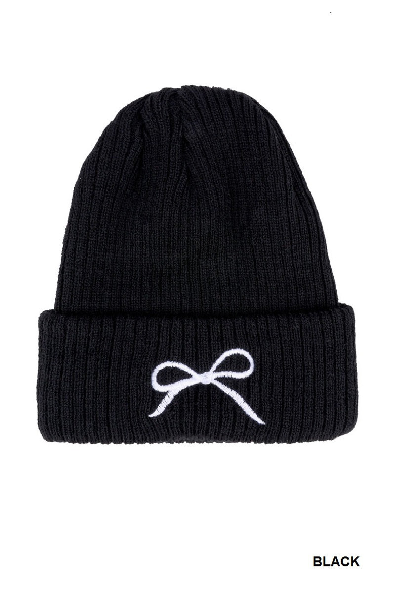 Bow Beanie (multiple colors)
