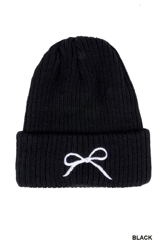 Bow Beanie (multiple colors)
