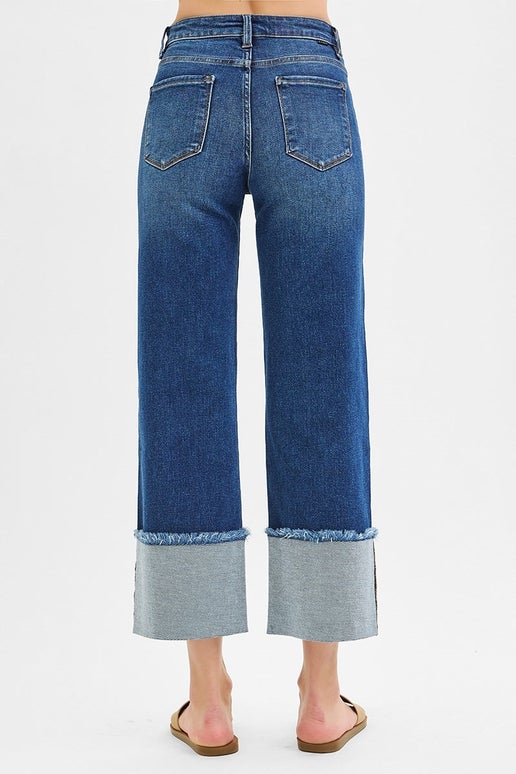 High-Rise Wide Cuffed | Risen Jeans