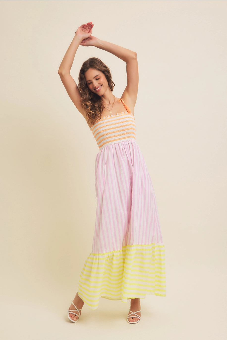 Sherbert Multi Color Dress