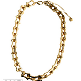 Large link chunky gold chain necklace