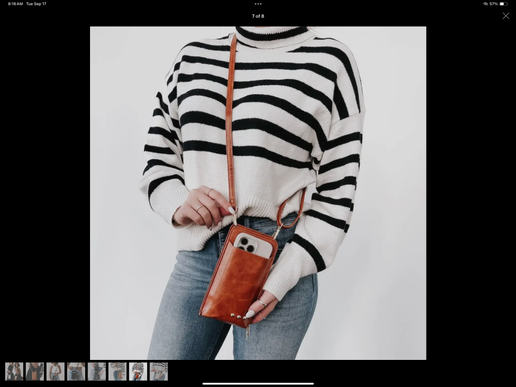 Brown Cross Body Phone Bag