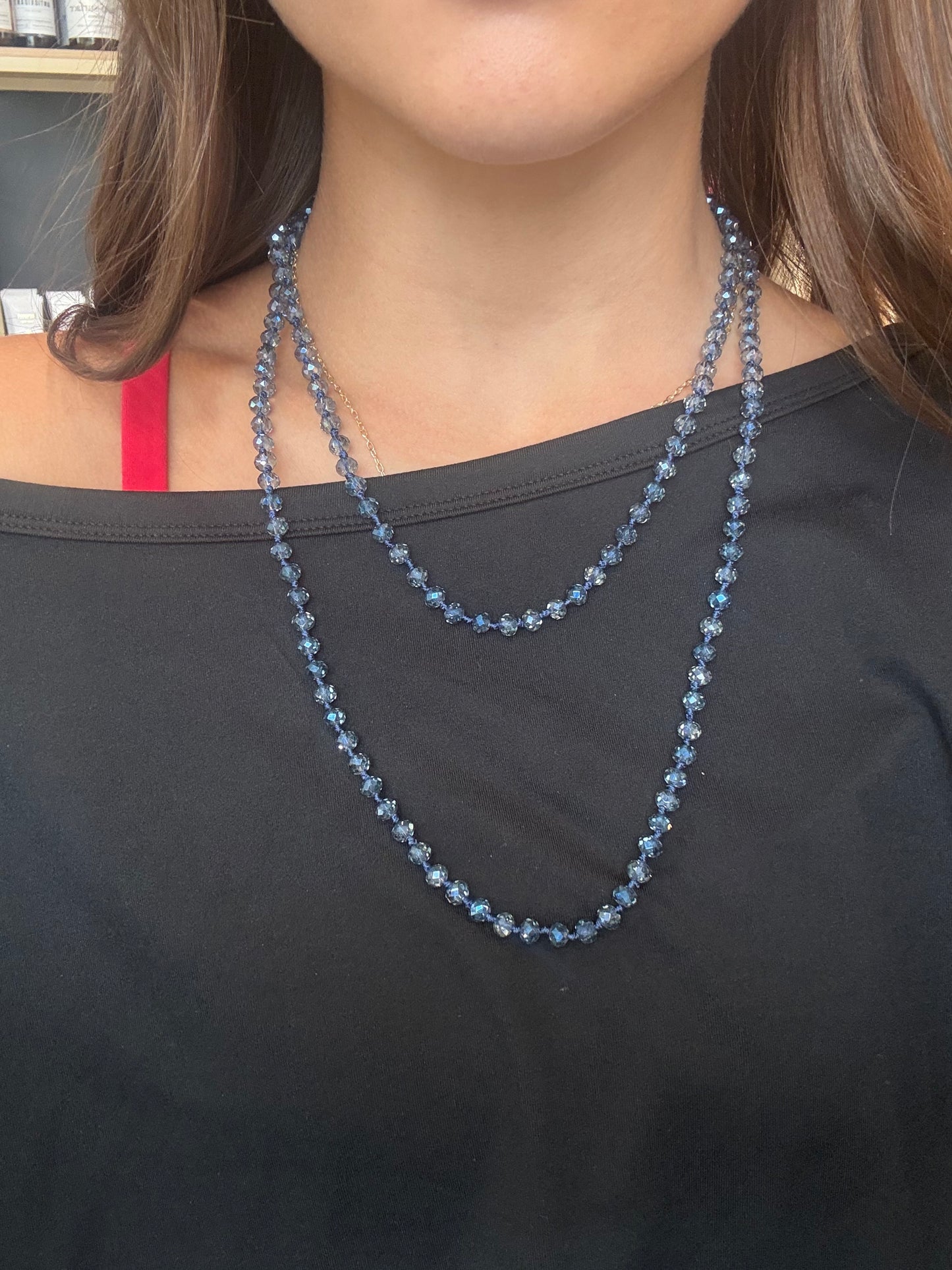 Blue Beaded Necklace
