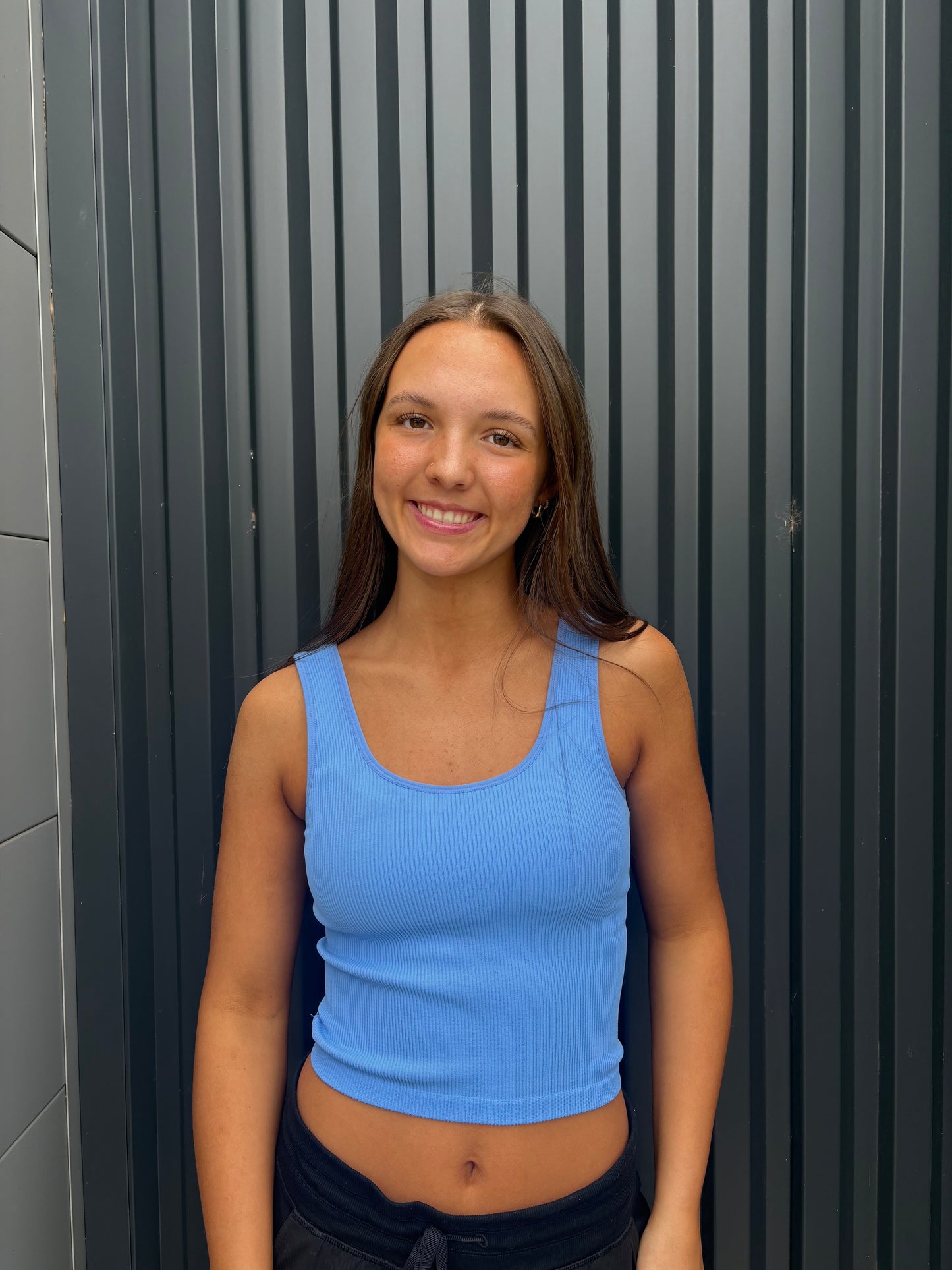 Stonewashed Reversible Ribbed Tank (multiple colors)