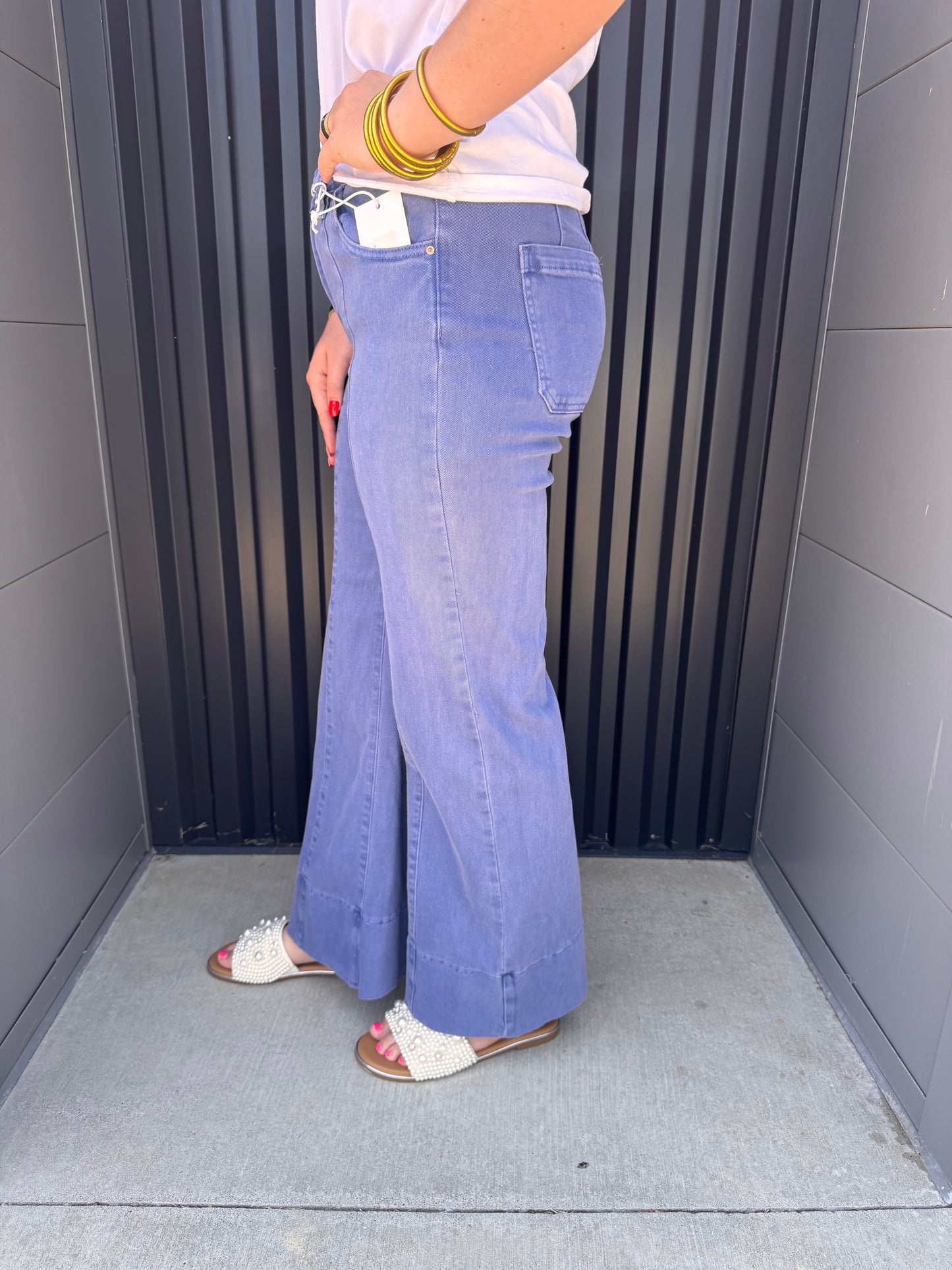 Marlin cuffed bottom denim jeans