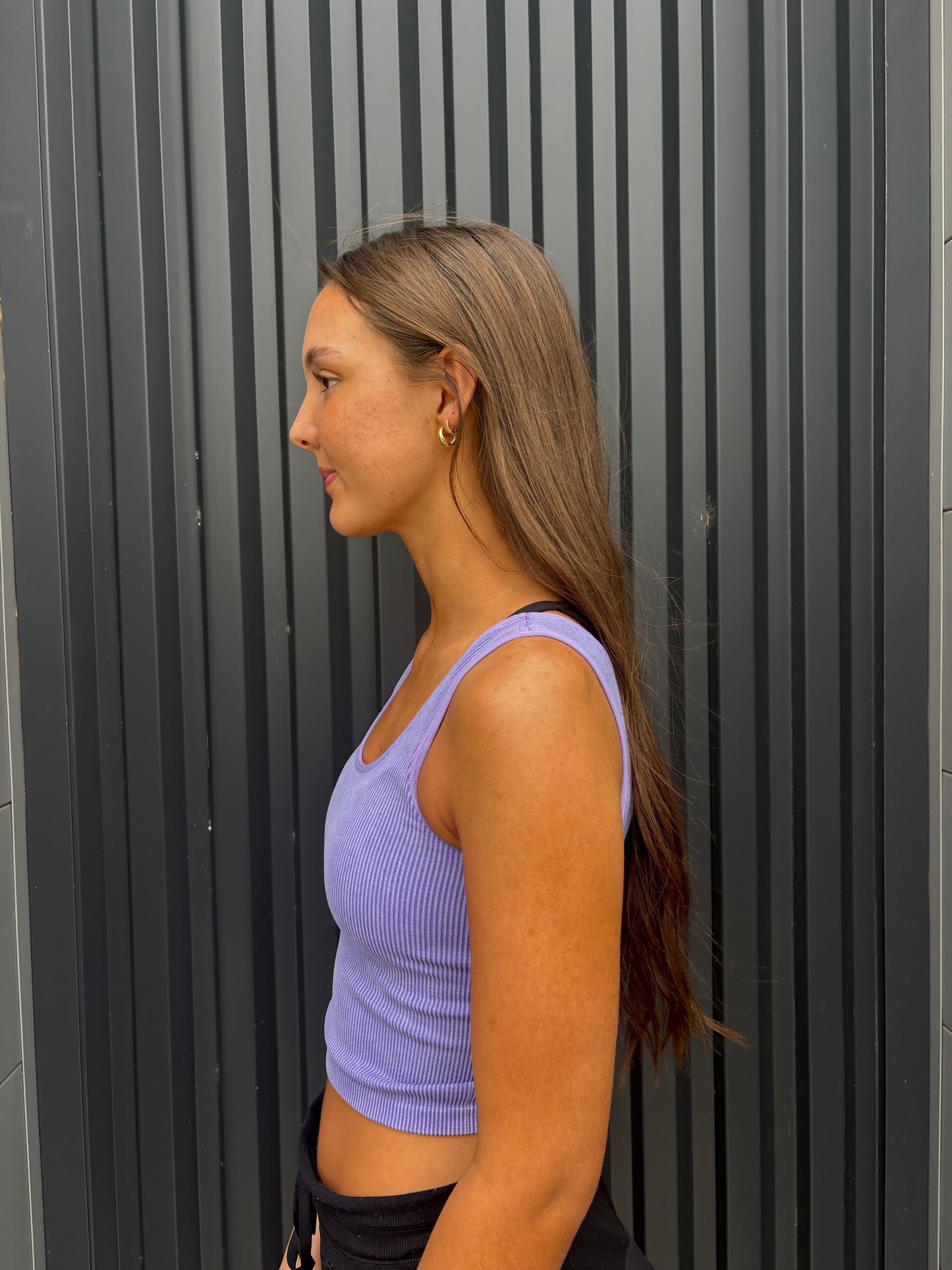 Stonewashed Reversible Ribbed Tank (multiple colors)