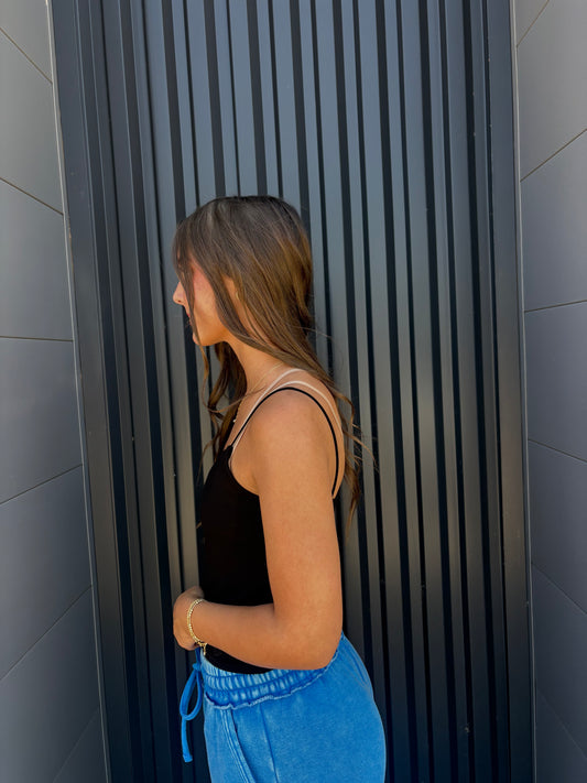 Black Cropped Cami