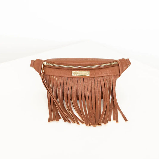Tan fringe fanny