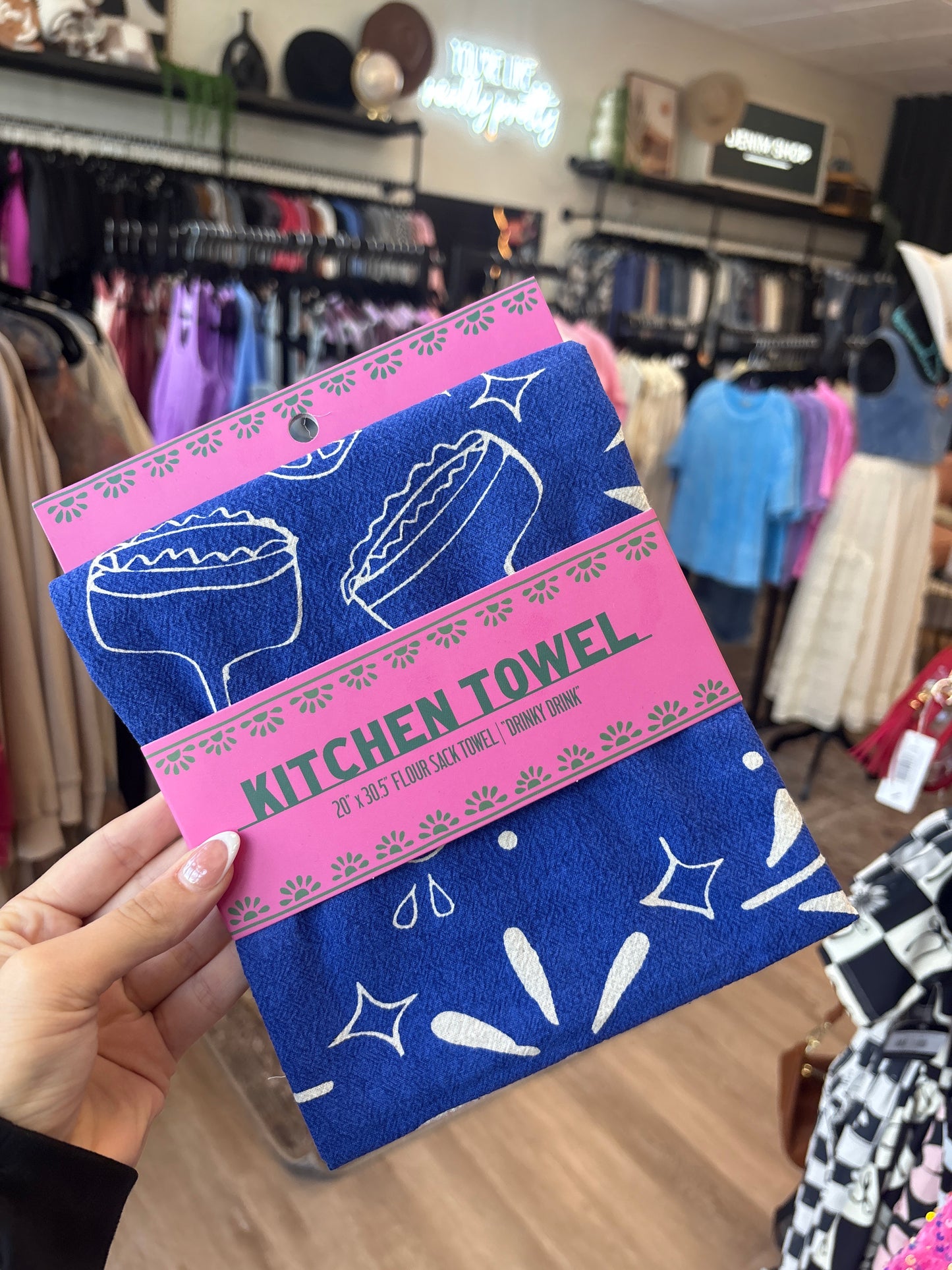 Kitchen towel - drinky drink