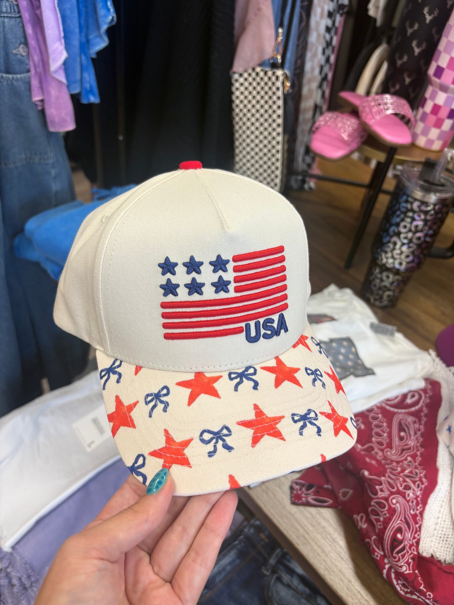 USA Flag Trucker Hat