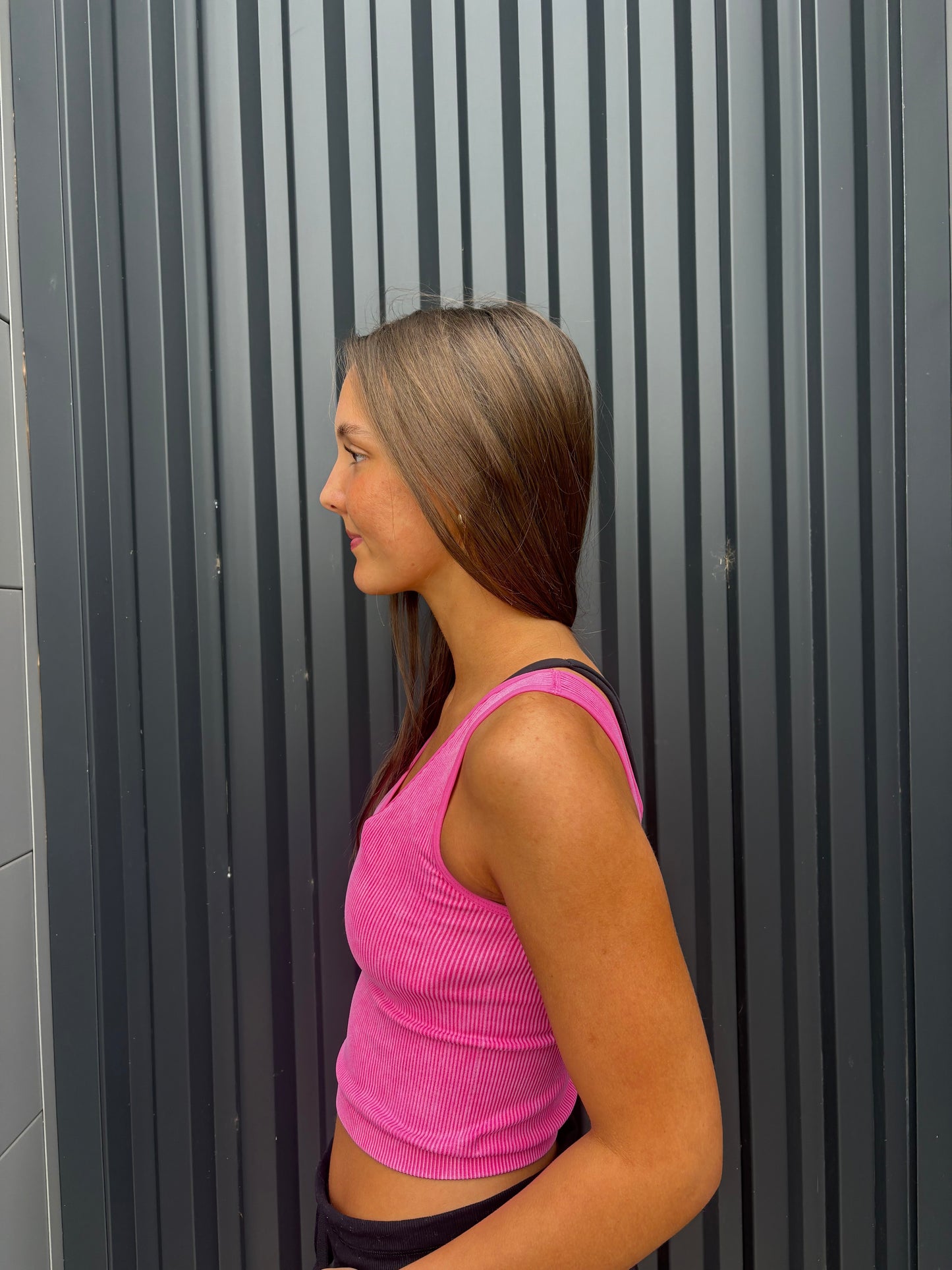 Stonewashed Reversible Ribbed Tank (multiple colors)