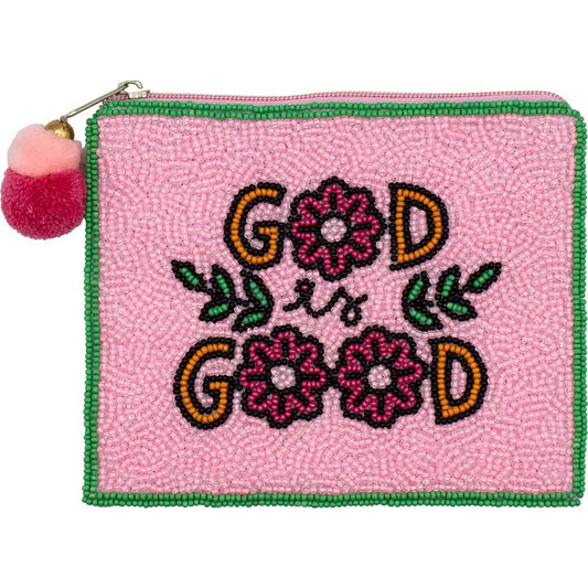 God is Good Beaded Coin Purse