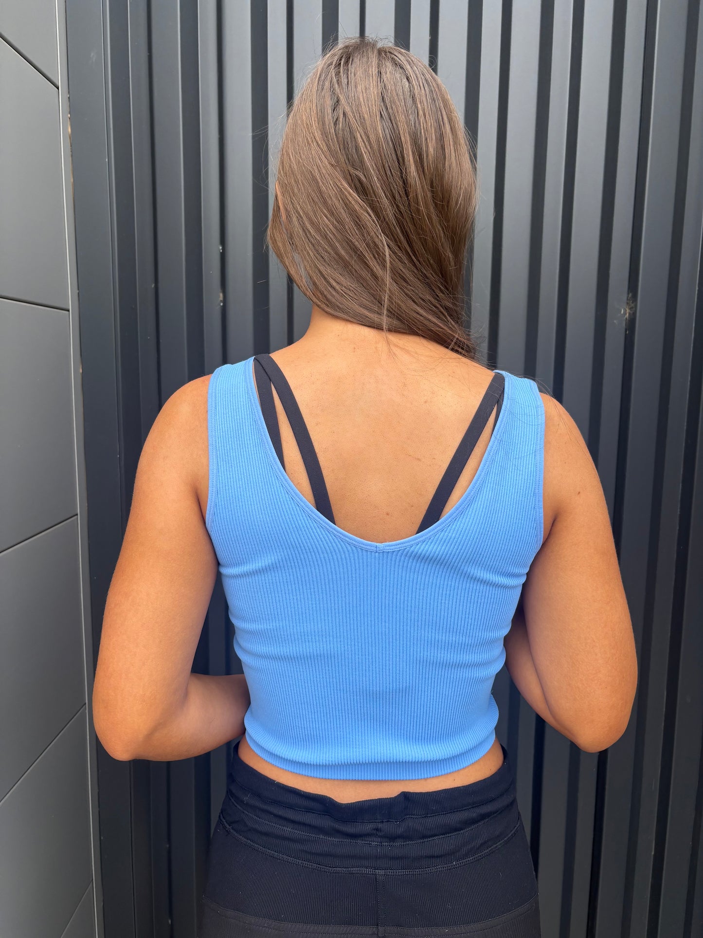 Stonewashed Reversible Ribbed Tank (multiple colors)