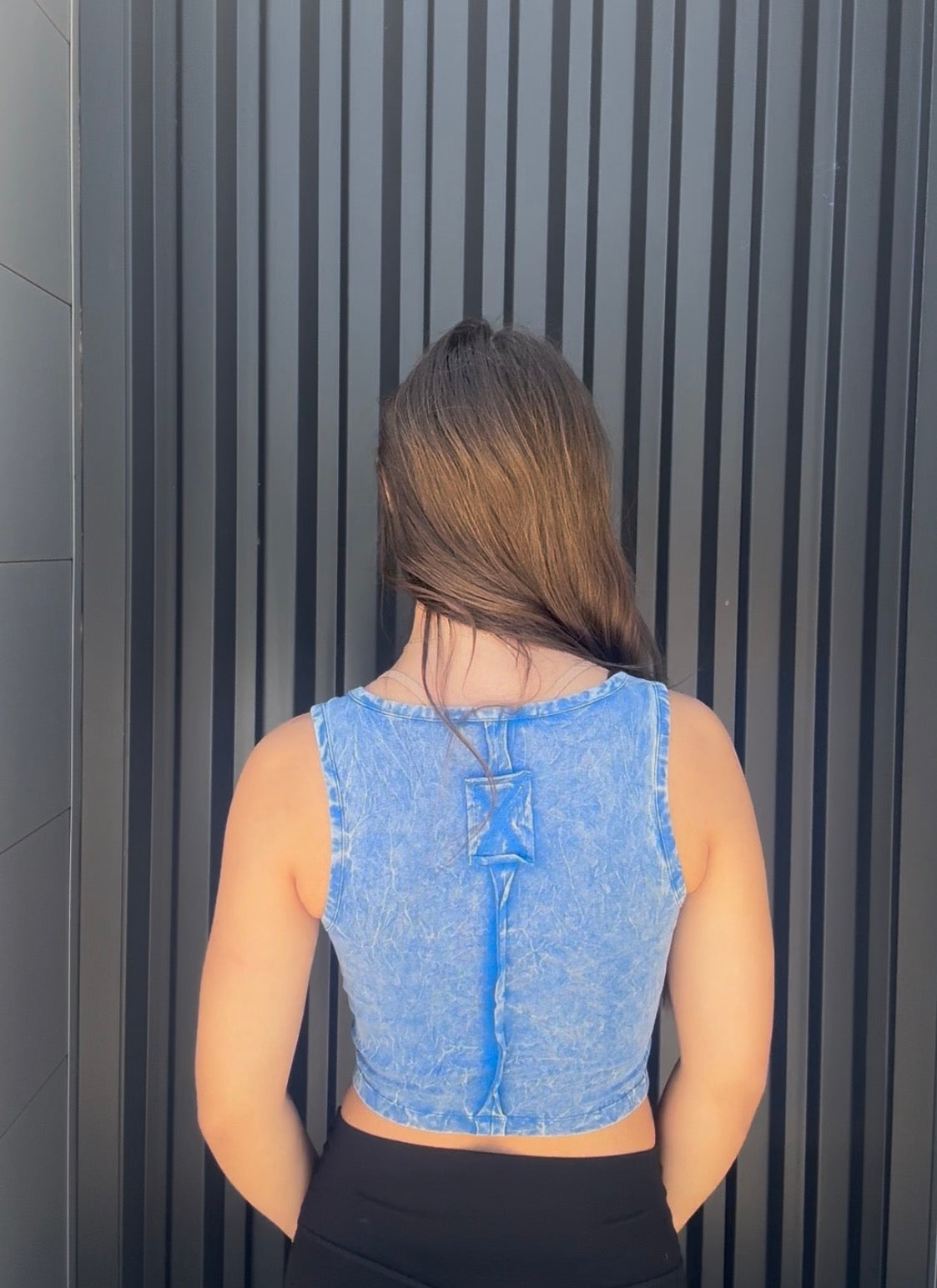 Washed Cotton V Neck