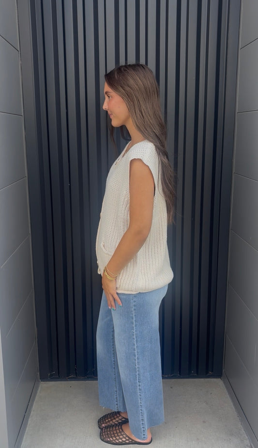 Buttoned Sweater Vest