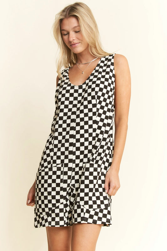 Checkered Romper