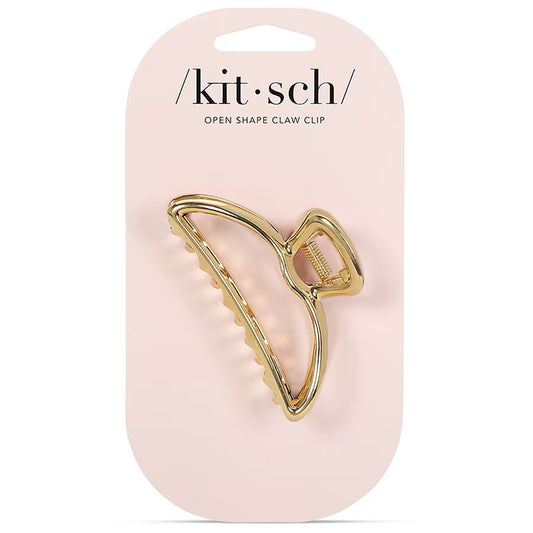 Open Shape Claw Clip - Gold Regular