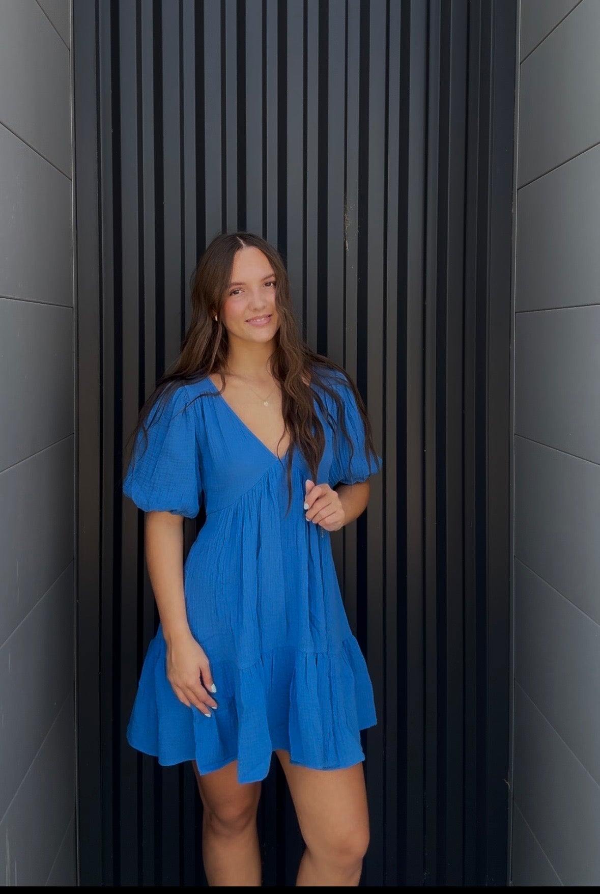 Penny Dress Blue