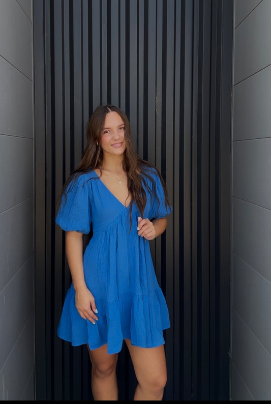 Penny Dress Blue