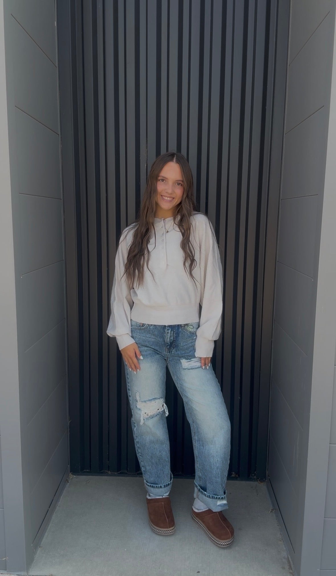 Luxe Knit Henley Sweater