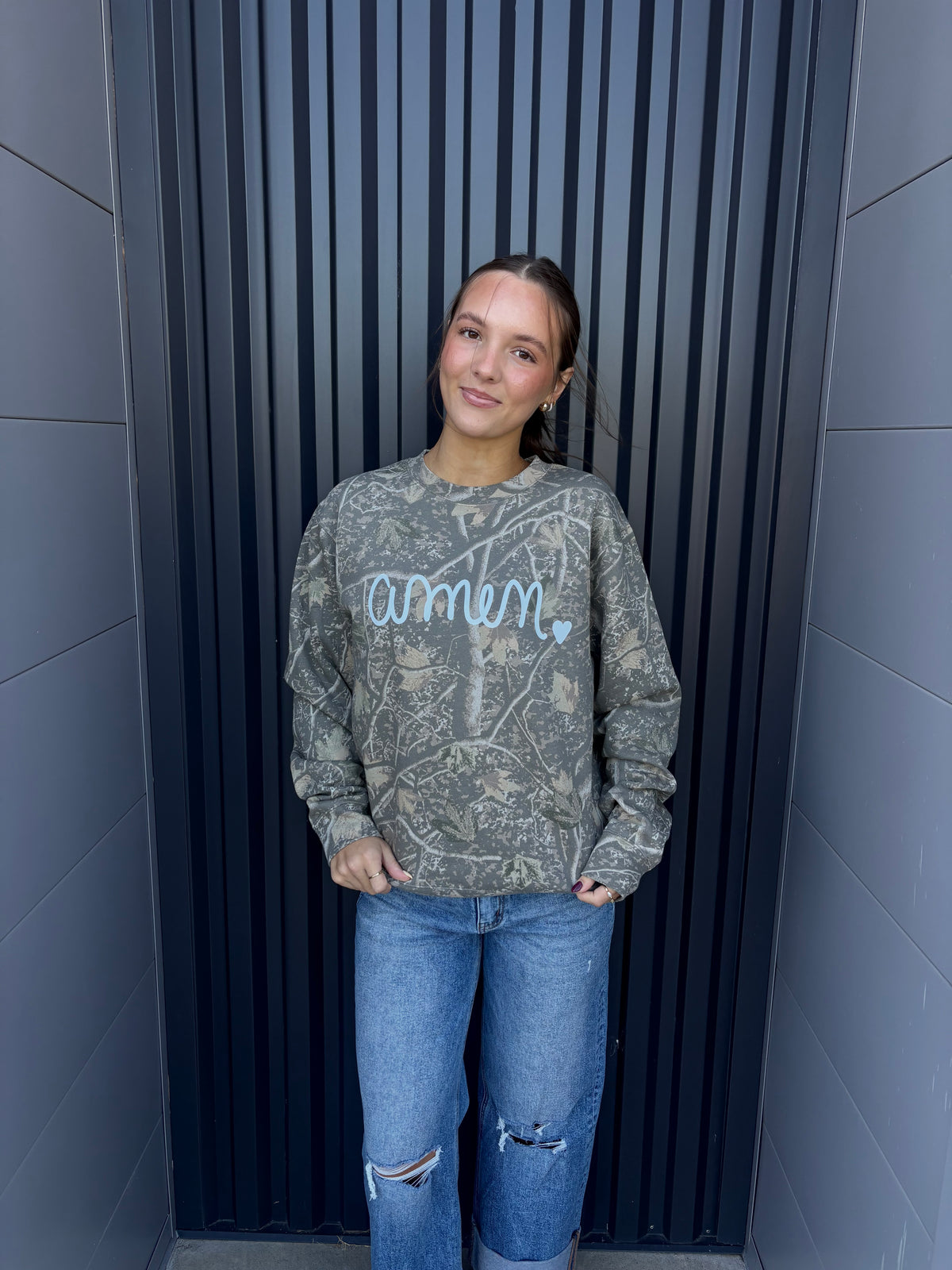 Camo Amen Sweatshirt