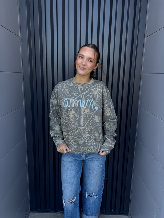 Camo Amen Sweatshirt