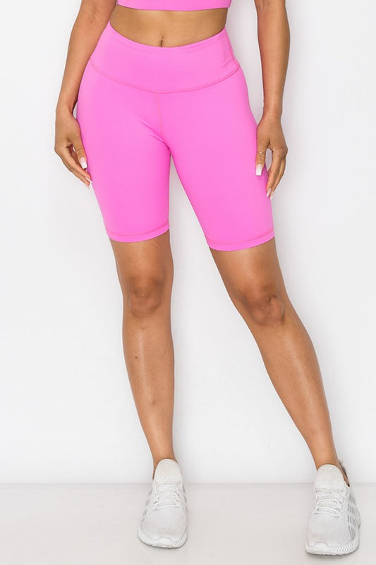 Bubble Gum Pink Biker Shorts